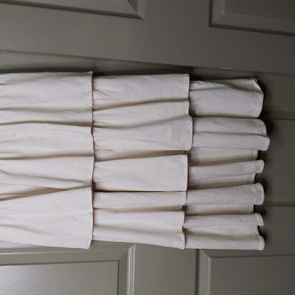 Zara Cream Tiered Midi Dress NWOT - Picture 3 of 6